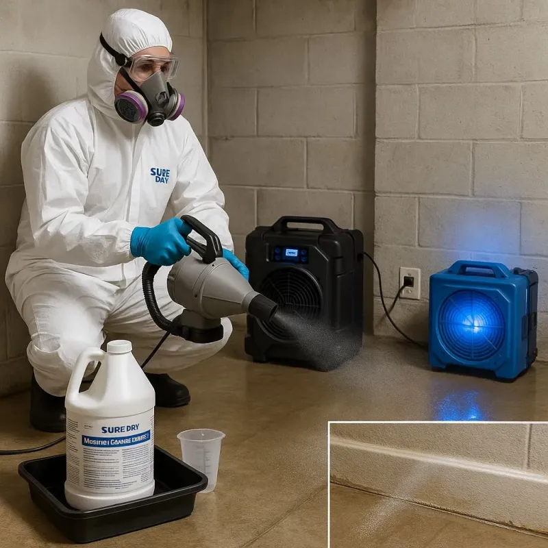 Sanitization and Odor Removal process in Colmar Manor, MD